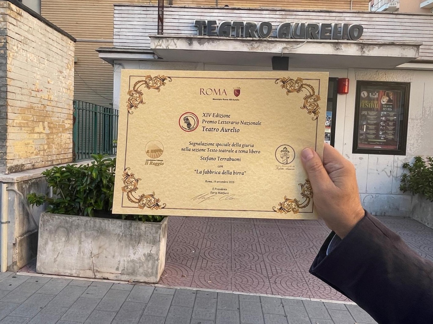 Attestato premio